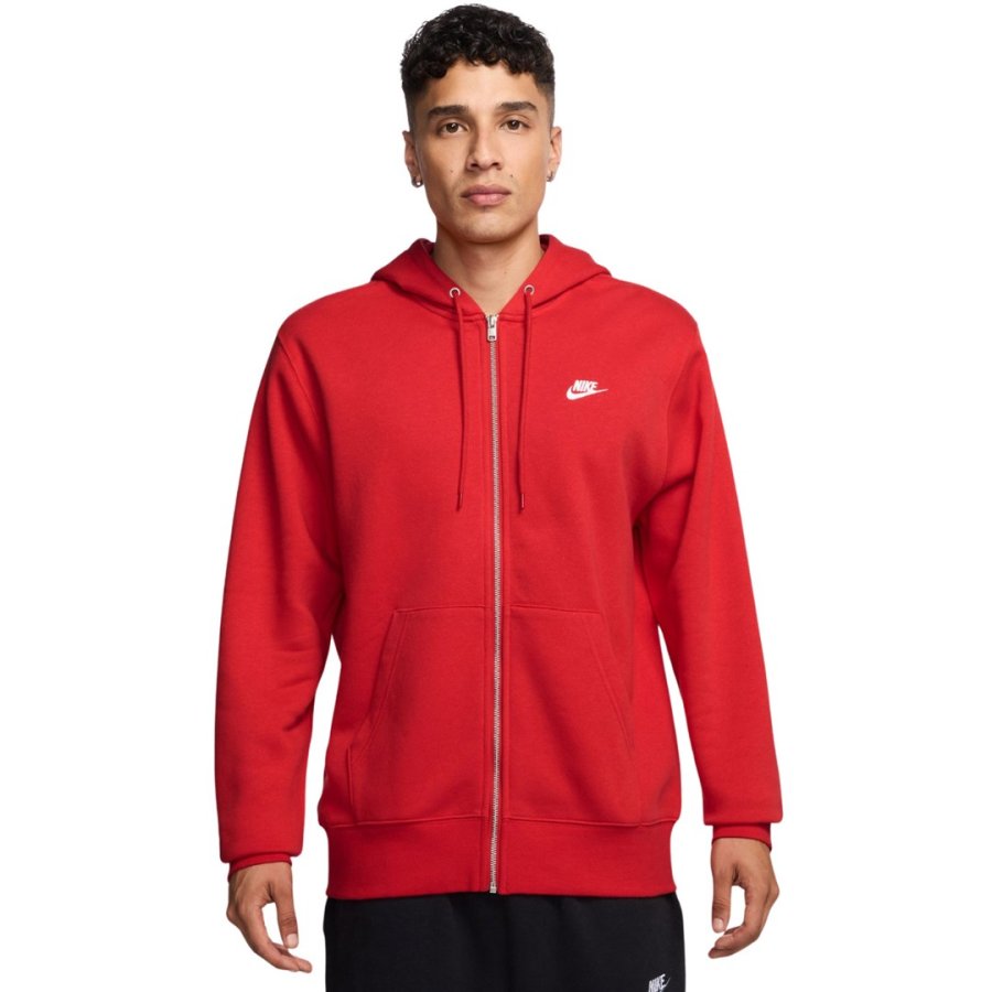 Bluza męska Nike Club BB FZ Hoodie czerwona FN3861 657 L #1