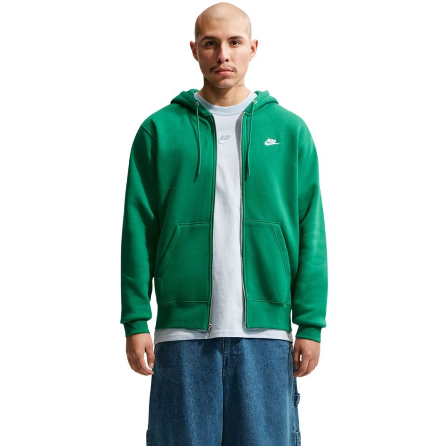 Bluza męska Nike Club BB FZ Hoodie zielona FN3861 365 L #1