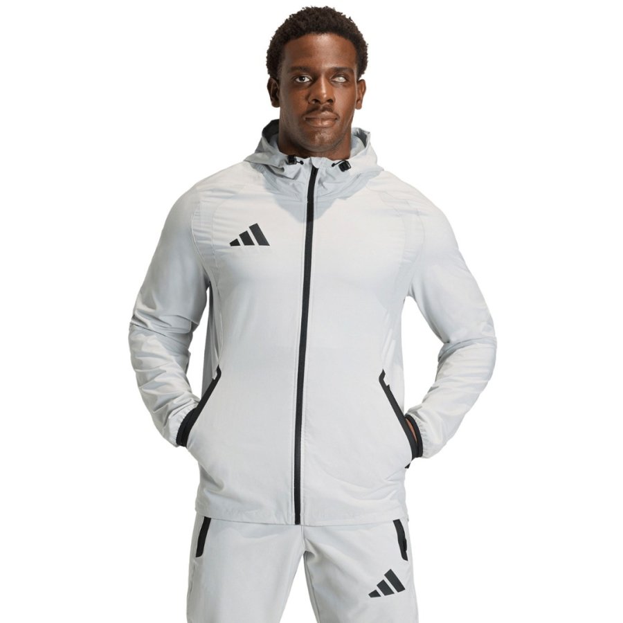 Kurtka męska adidas Tiro 26 Travel Windbreaker jasnoszara KD3336 S #1