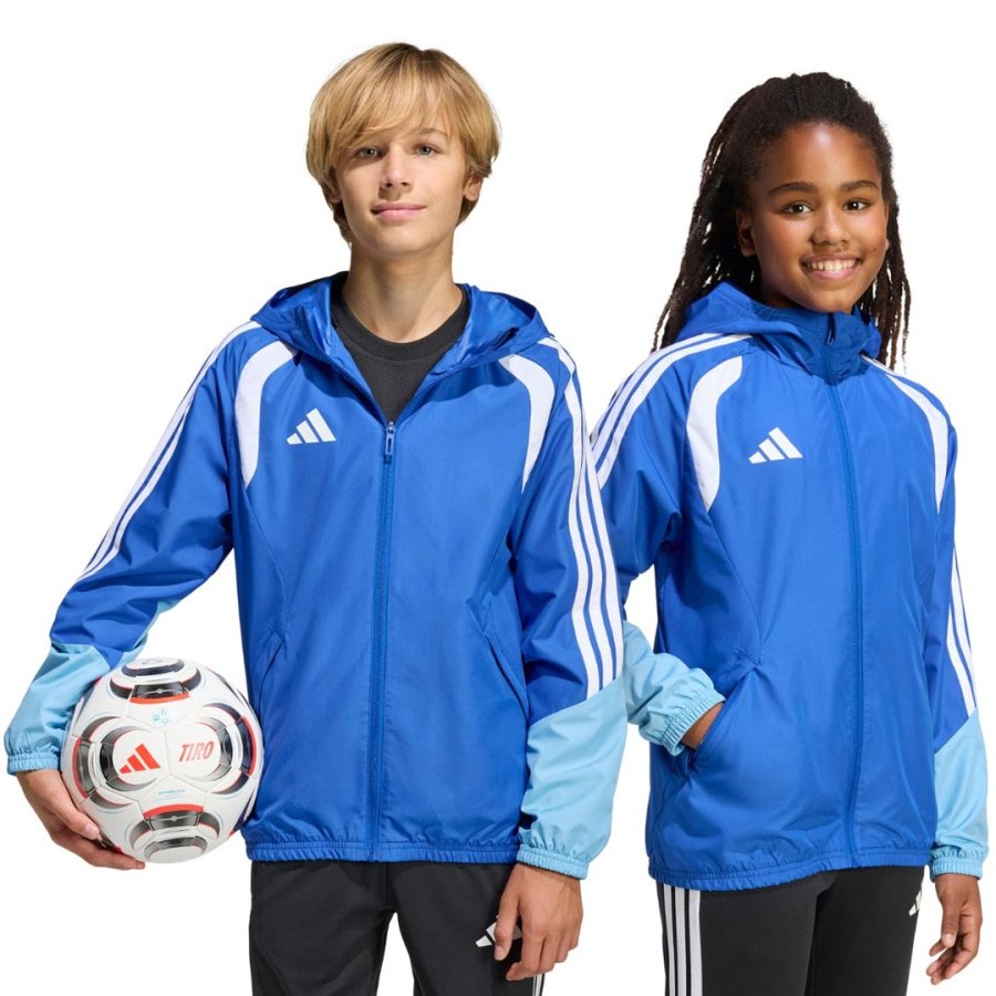 Kurtka dla dzieci adidas Tiro 26 Competition All Weather niebieska KB0157 164cm #1