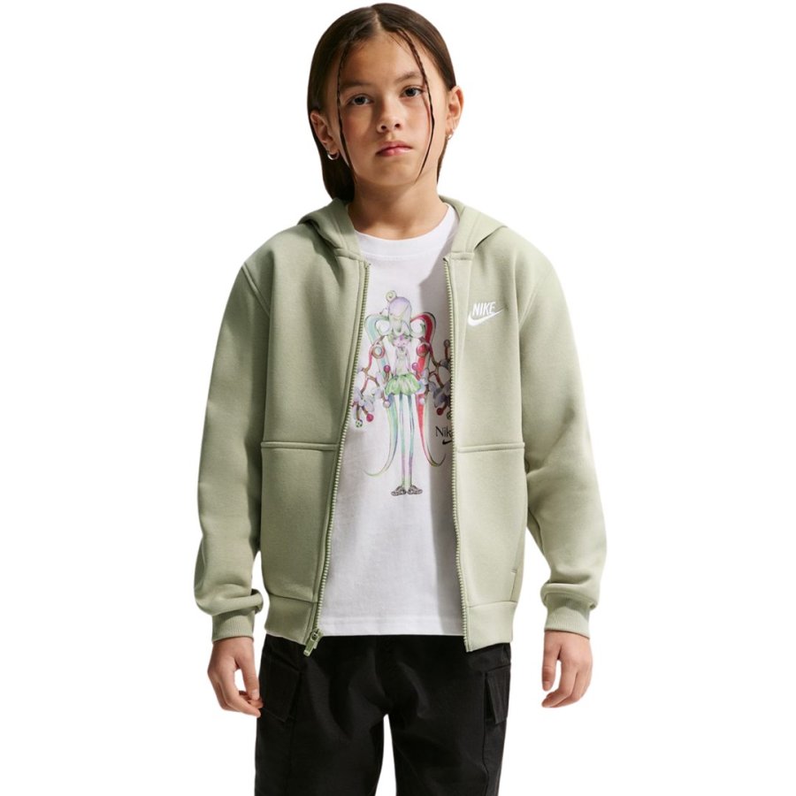 Bluza dla dzieci Nike Sportswear Club Fleece jasnozielona FD3004 304   M #1