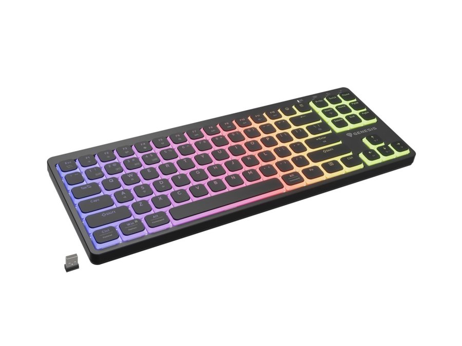 GENESIS Thor 430 TKL Wireless tastatur Spil USB + RF Wireless + Bluetooth QWERTY US engelsk Sort #4