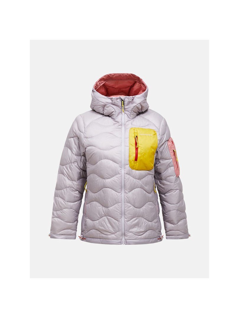 Kurtka damska puchowa PEAK PERFORMANCE W Helium Utility Down Hood Jacket kolor szary - XL #1