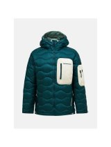 Kurtka puchowa męska PEAK PERFORMANCE M Helium Utility Down Hood Jacket kolor zielony - XL #1