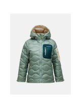 Kurtka damska puchowa PEAK PERFORMANCE W Helium Utility Down Hood Jacket kolor zielony - L #1