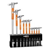 Klucze trzpieniowe z przetyczką 2-10 mm, zestaw 10 szt. w stojaku #1