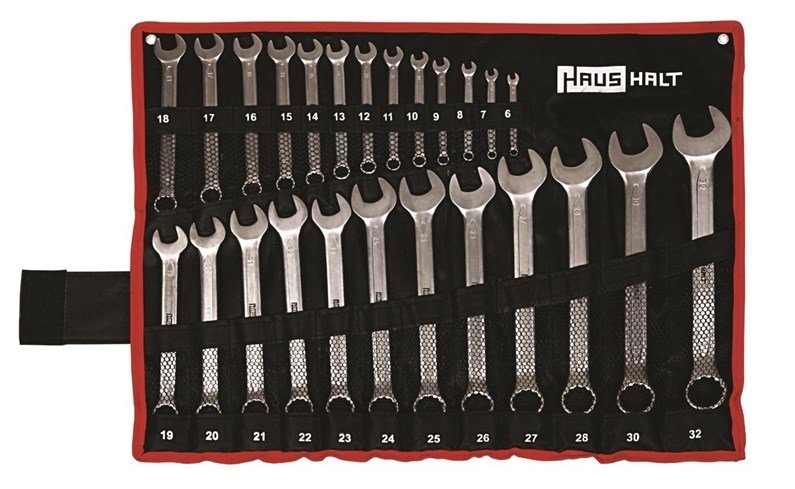 COMBINATION SPANNER SET HAUSHALT 25 PCS #1