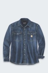 Carhartt Montana Denim Relaxed LS Wyatt Shirt #1