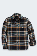 flannel shirt Carhartt Midweight Pleid BLACK #1