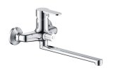 BATH FAUCET DF11003 LONG SPOUT BRASS #1