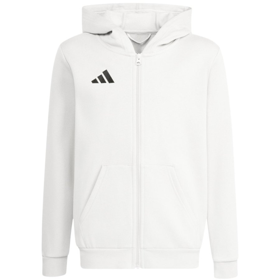 Bluza dla dzieci adidas Entrada 26 Full Zip Hoodie biała KH1783 140cm #1
