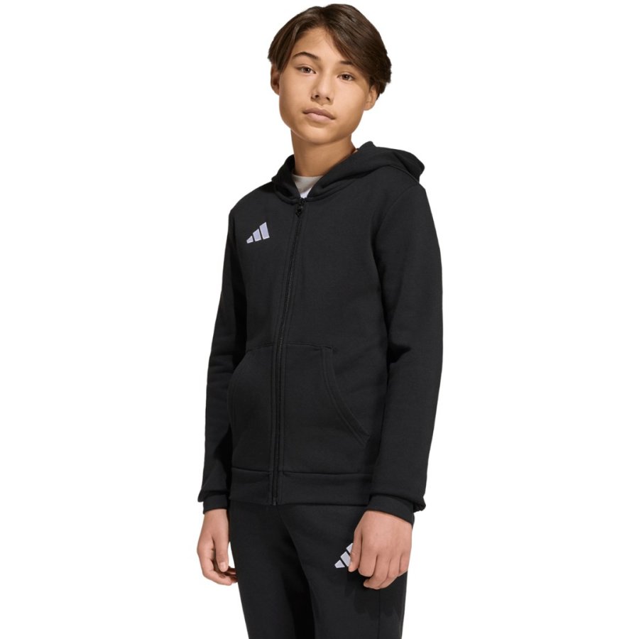 Bluza dla dzieci adidas Entrada 26 Full Zip Hoodie czarna KH1782 128cm #1