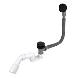 BATH SIPHON CLICK-CLAC TOP BLACK MATT #1
