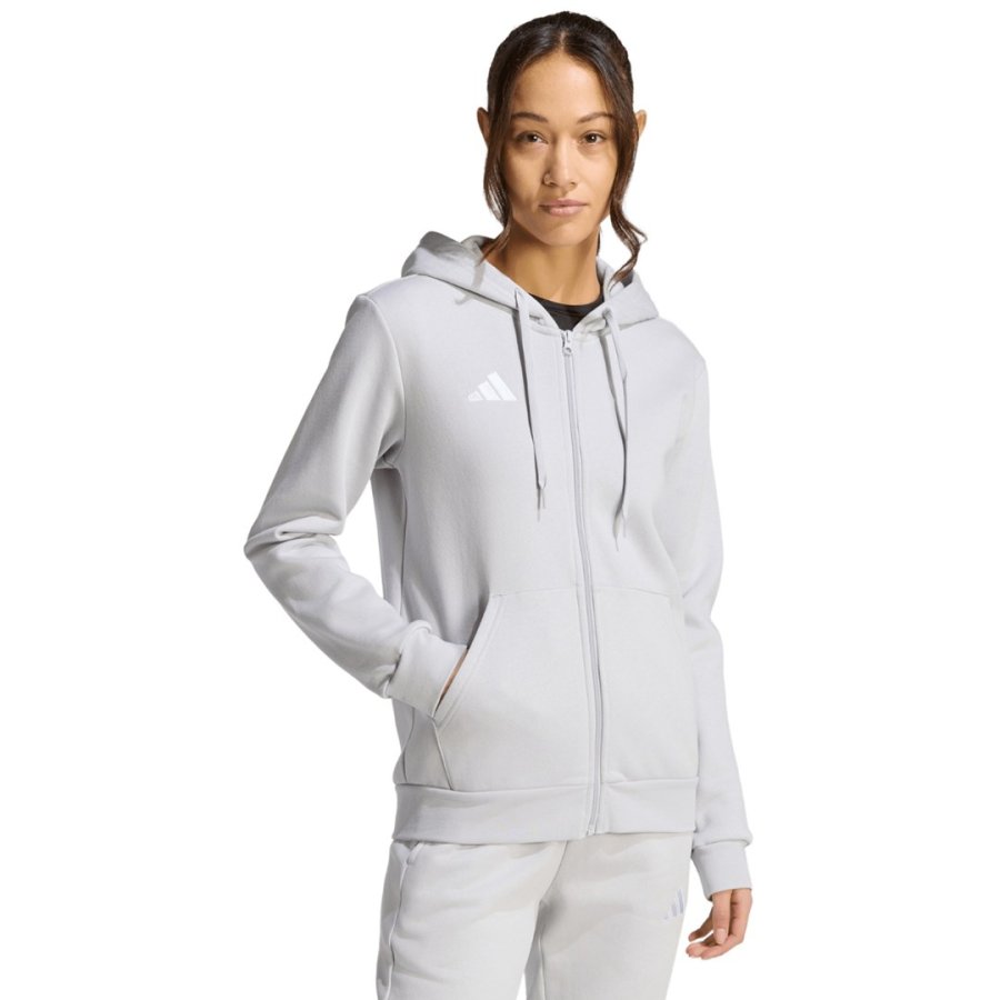 Bluza damska adidas Entrada 26 Full Zip Hoodie szara KF5936 S #1