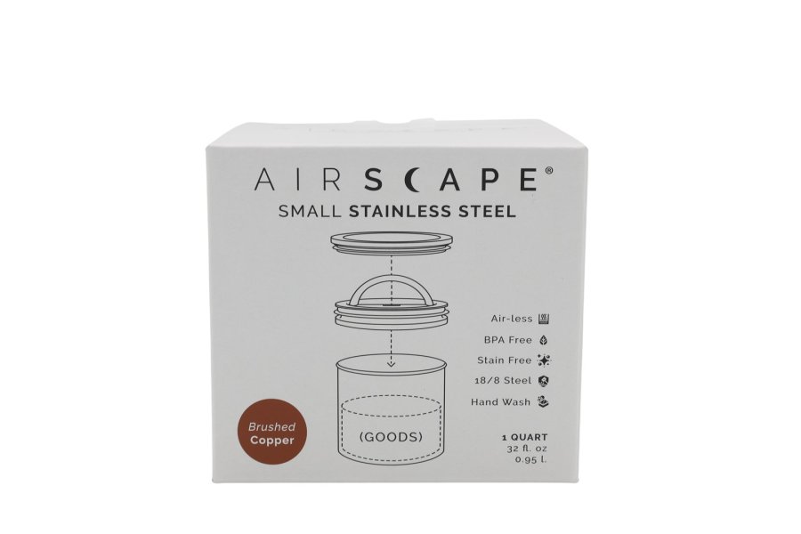 Airscape? Edelstahl-Aromabeh?lter klein, kupfer geb?rstet #1