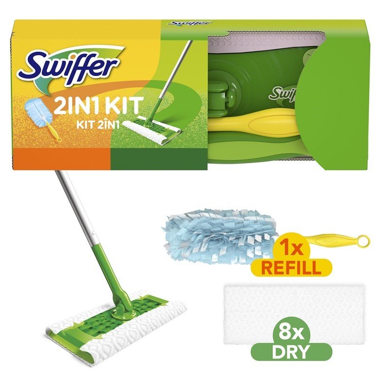 KIT 2IN1 FLOOR AND DUST BROOM SWIFFER #1