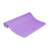Mata gimnastyczna do ćwiczeń joga, pilates, fitness, 200x90cm, grubość 1cm, materiał TPE, fioletowa, REBEL ACTIVE #1