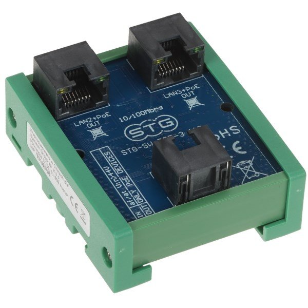 SWITCH POE / EXTENDER STG-SW-POE-3-110 2-PORTOWY + 1X UPLINK STG #1