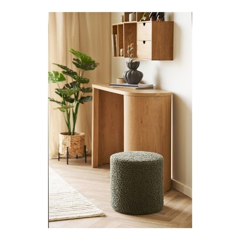 POUF TEDDY GREEN D34X36CM #1