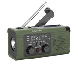 Radio solarne, przenośne radio awaryjne SOS, powerbank 5000mAh, latarka, dynamo, Kruger&Matz #1