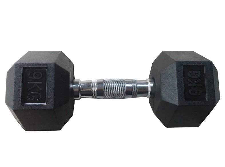 RUBBER HEXDUMBBELL YLDB35 9KG #1