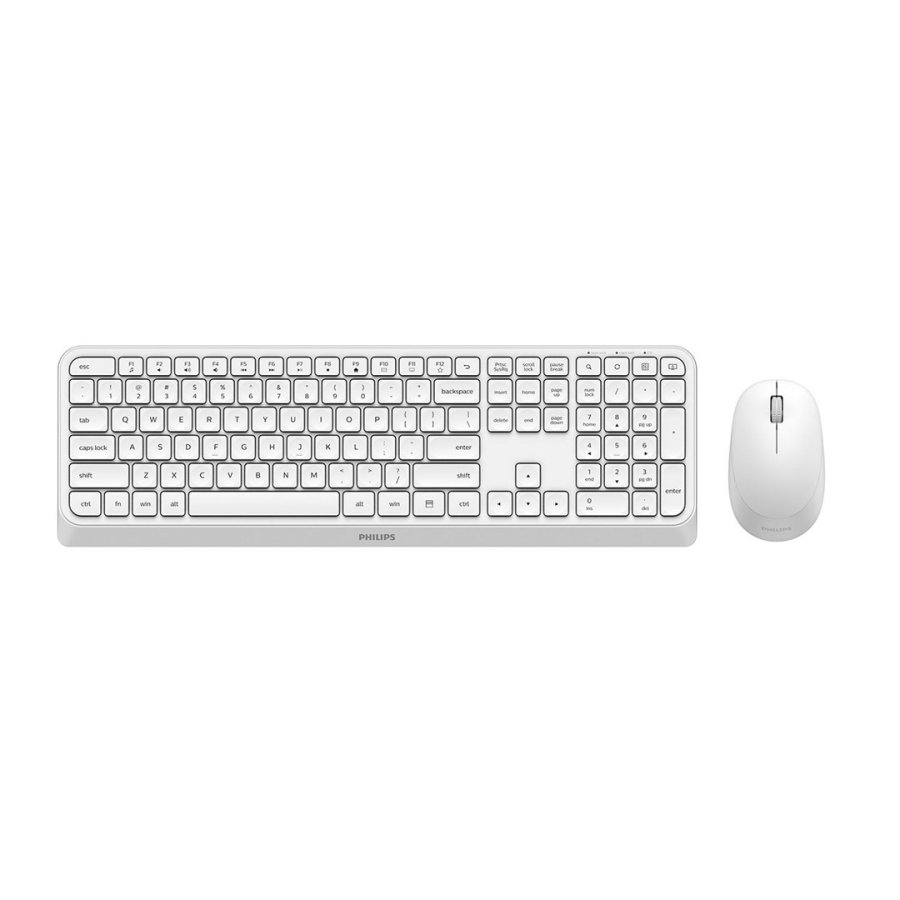 Philips 3000 series SPT6307W/00 tastatur Mus inkluderet Universel RF tr�dl�st QWERTY Engelsk Hvid #2