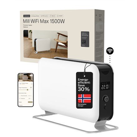 Mill | Portable Heater | CO1500MAXWIFI3 | Convection Heater | 1500 W | Suitable for rooms up to 14-18 m2 | White | IPX4 #1