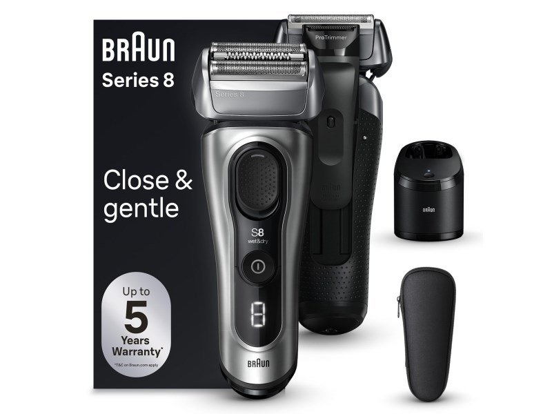 Braun Series 8 8567cc Folie shaver Trimmer Sort, S�lv #2