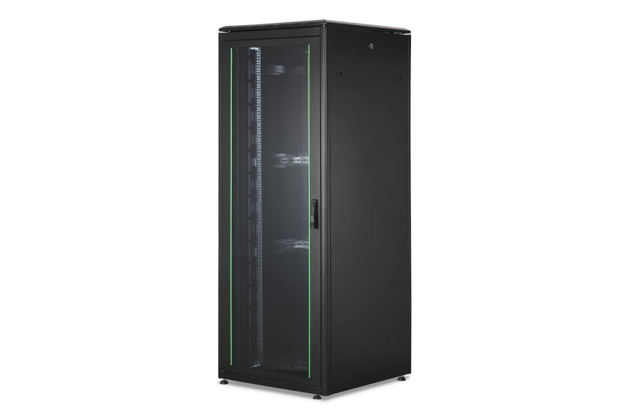 Microconnect CABINET8 stativ 42U Fritst�ende reol Sort #2