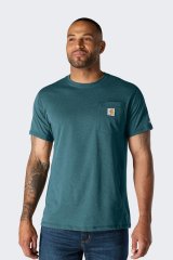 Koszulka Carhartt Force Midweight SS Pocket HARBOR #1