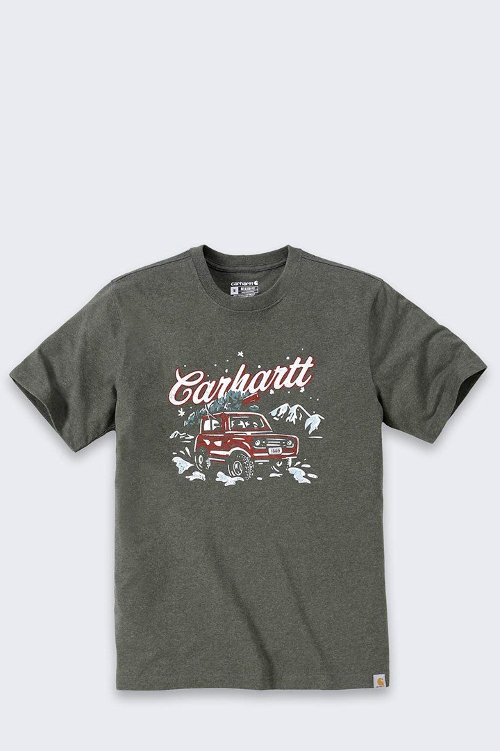 Koszulka Carhartt Dearborn Holiday BASIL HEATHER #1