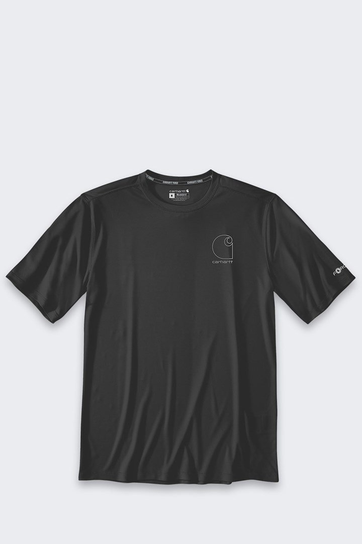 Koszulka Sun Defender Lightweight Logo SS Black #1