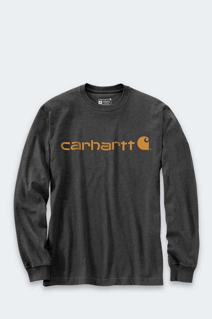 Koszulka Carhartt Dearborn Relaxed LS Logo CARBON #1
