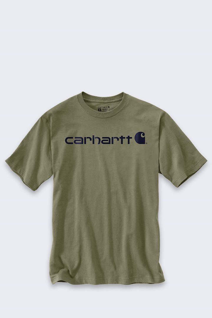 Koszulka Carhartt Dearborn Relaxed Logo DUSTY OLIV #1