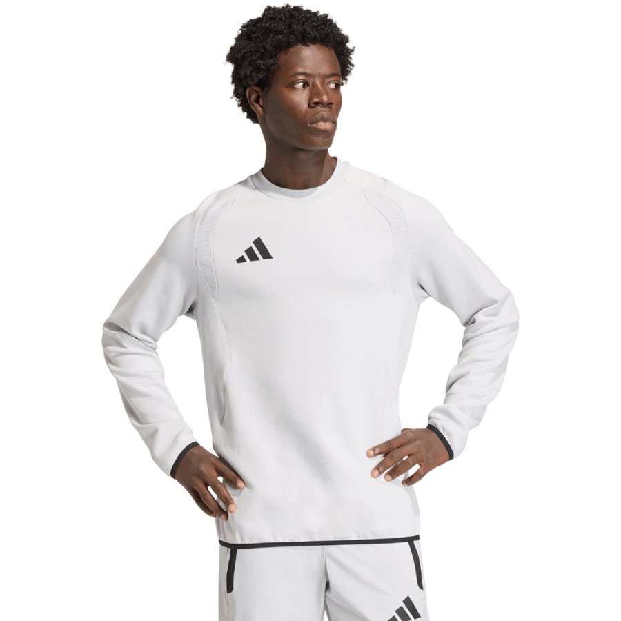 Bluza męska adidas Tiro 26 Travel Crew jasnoszara KD3323 S #1
