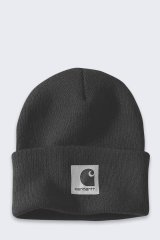 Czapka zimowa damska Carhartt Satin Lined Cuffed Beanie - black #1