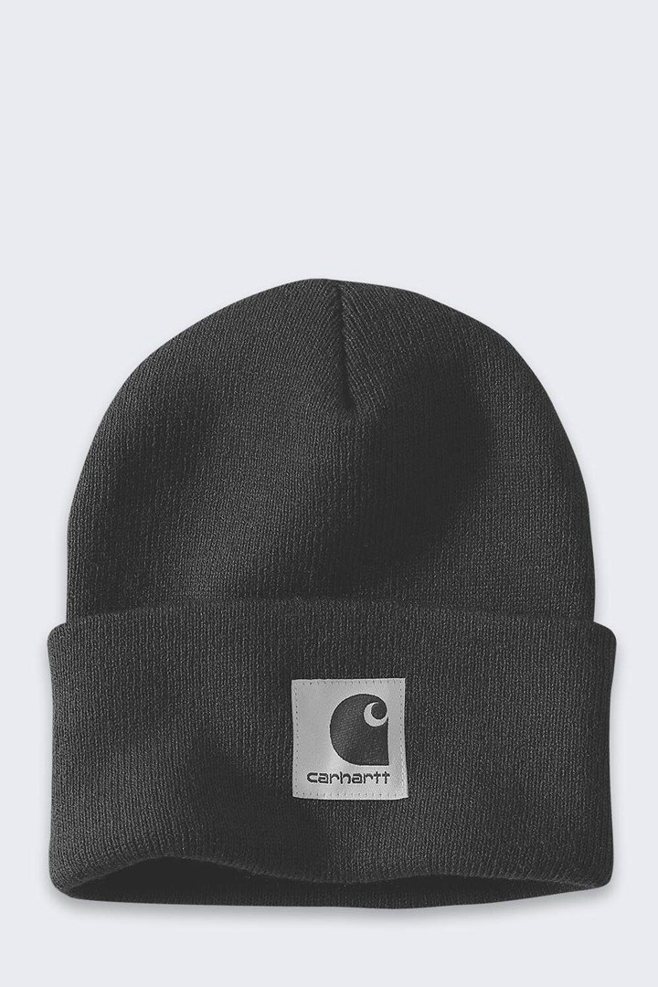 Czapka zimowa damska Carhartt Satin Lined Cuffed Beanie - black #1