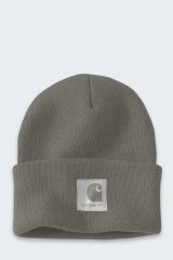 Czapka zimowa damska Carhartt Satin Lined Cuffed Beanie - dusty olive #1