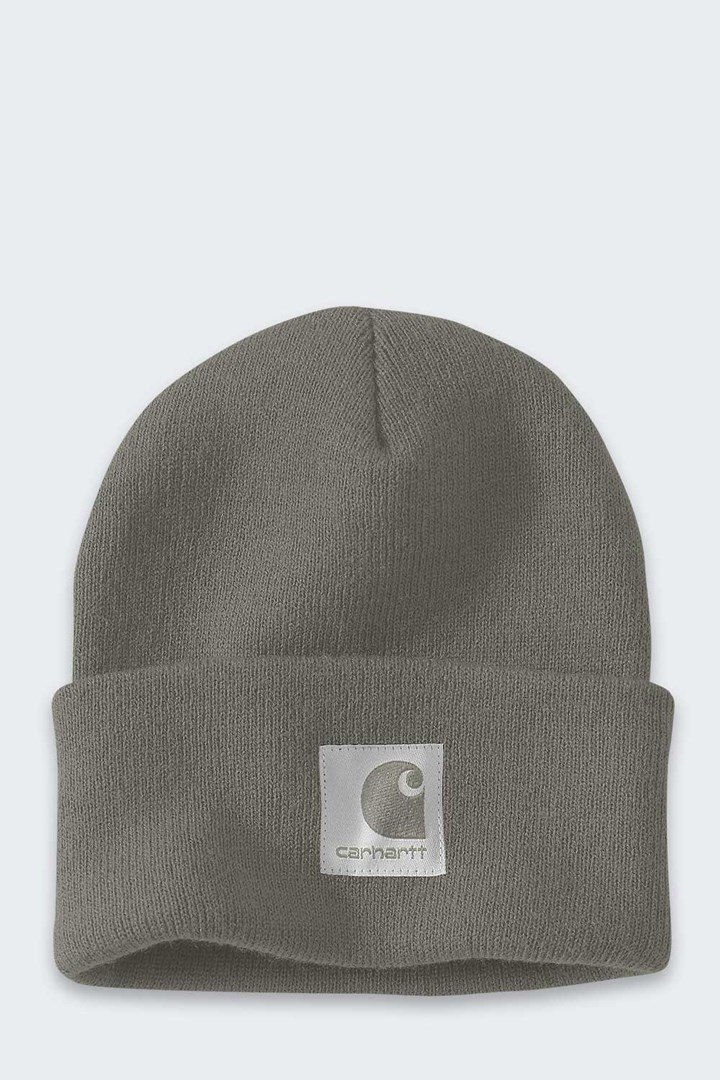 Czapka zimowa damska Carhartt Satin Lined Cuffed Beanie - dusty olive #1