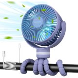 Momcozy PF01 Portable Stroller Fan | Wiatraczek do w�zka | Przenośny, fioletowy #1