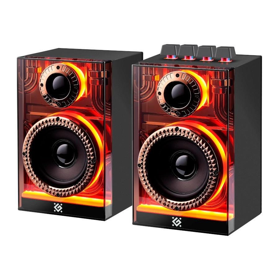 Głośniki Defender FUTURO 2.0 20W Bluetooth USB podświetlenie RGB MP3 #1