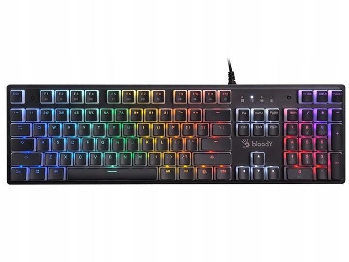 Klawiatura przewodowa A4tech Bloody S520N Pudding Black (BLMS Blue Switch) mechaniczna #1