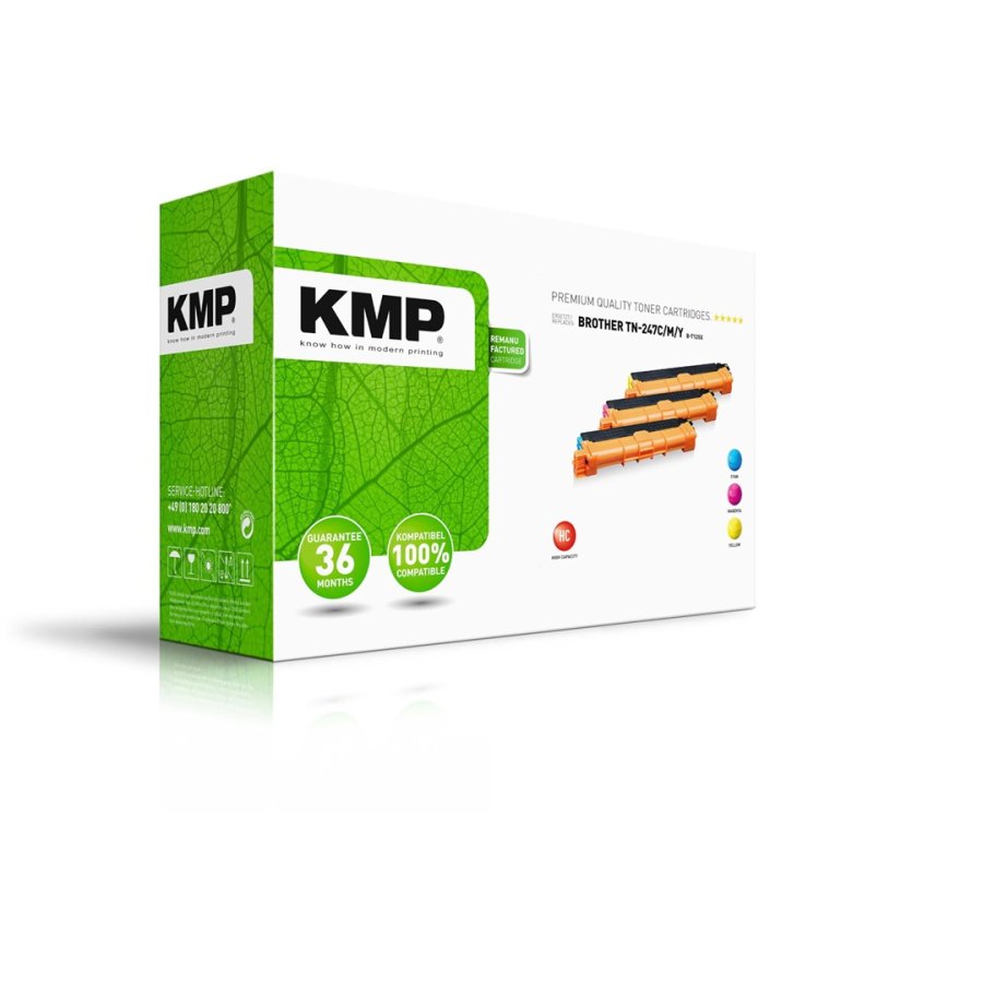 KMP B-T125X tonerpatron 3 stk Kompatibel Bl�, Magenta, Gul #2