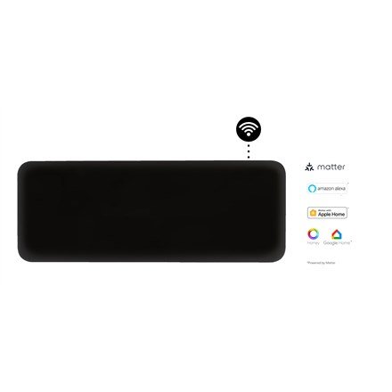 Mill Invisible Smart WiFi Heater | PA1300WIFI4B | Panel Heater | 1300 W | Suitable for rooms up to 15-19 m2 | Black | IPX4 #1