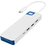 HYPER HD4102BUGL interface hub USB 3.2 Gen 1 (3.1 Gen 1) Type-C 5000 Mbit/s Bl�, Hvid #2