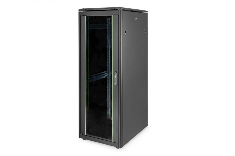 DIGITUS Netzwerkschrank Unique 32HE 1609x600x800mm schwarz (Speditionsversand) #1