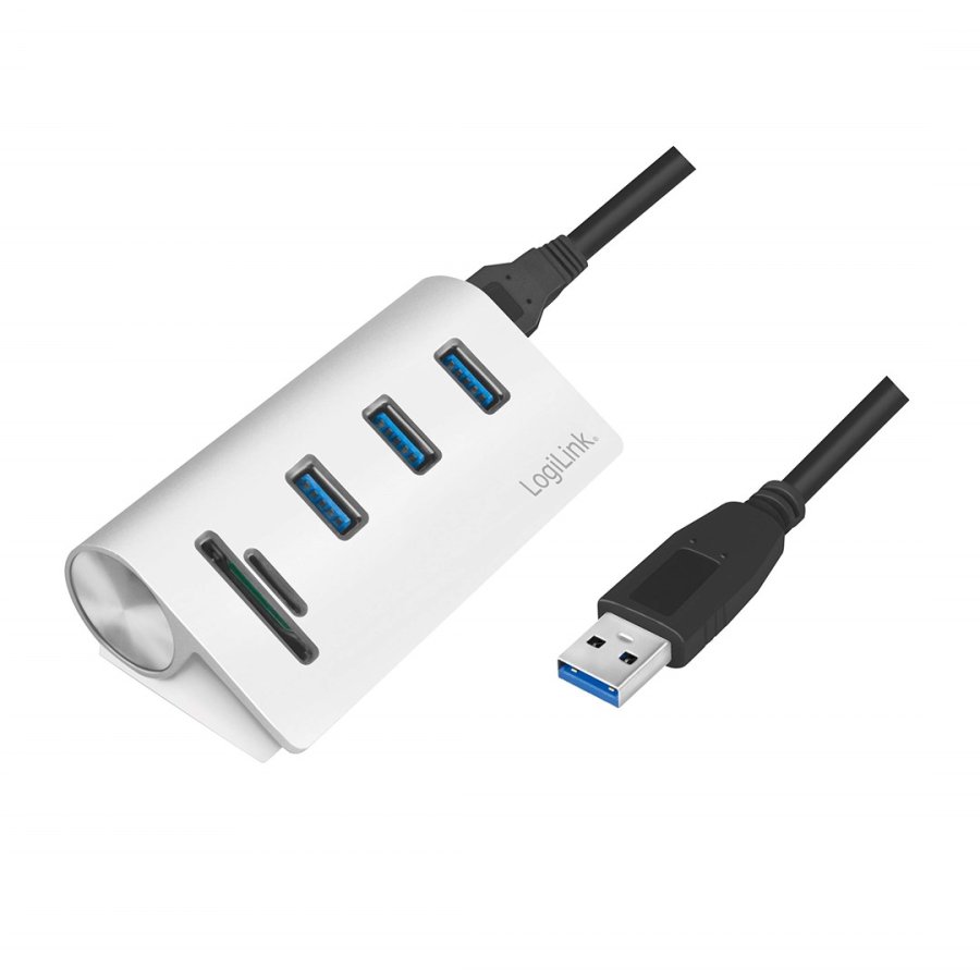 LogiLink CR0045 interface hub USB 3.2 Gen 1 (3.1 Gen 1) Type-A 5000 Mbit/s S�lv #2