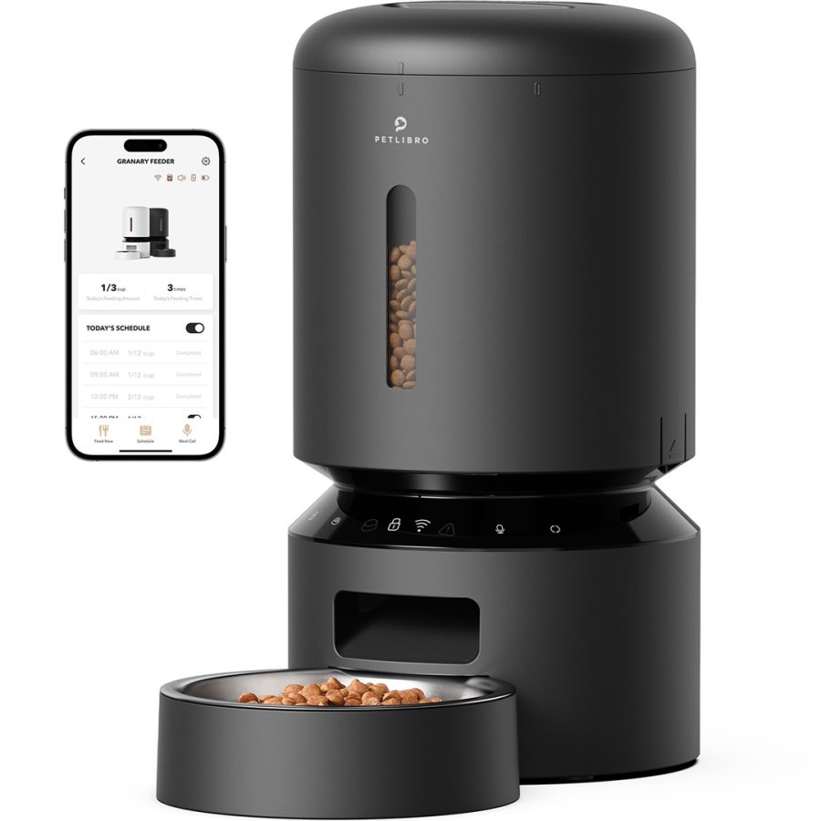 Petlibro Granary Smart vandsk�l og foderautomat til hund og kat Sort Automatisk foderautomat til k�ledyr #2