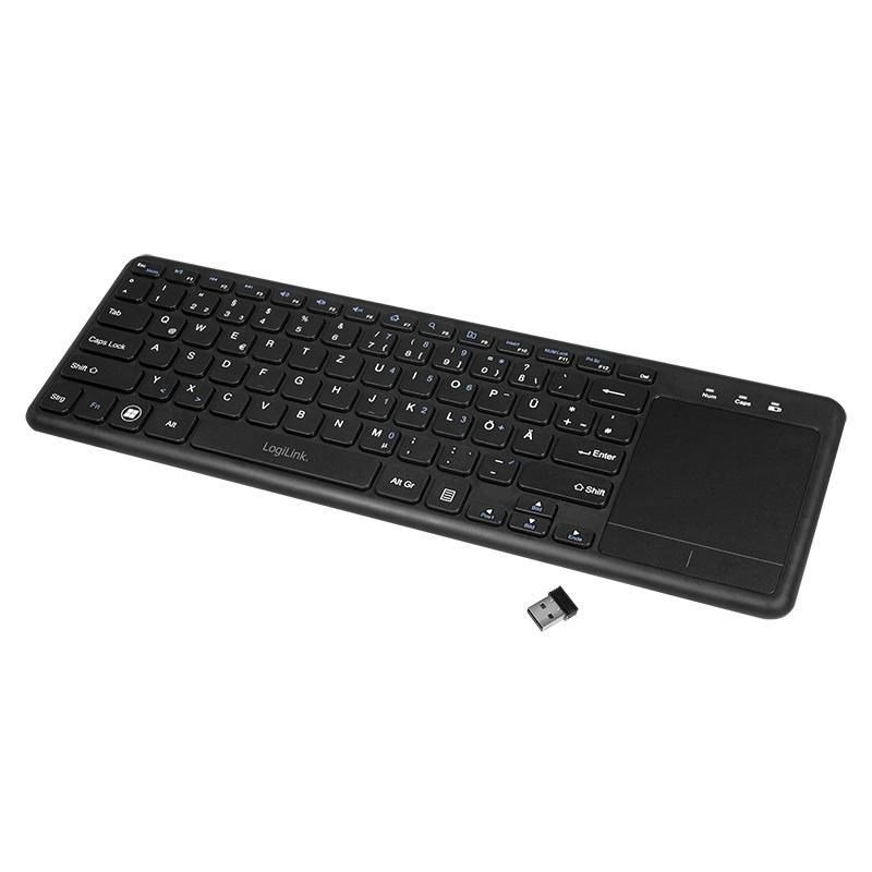 LogiLink ID0188 tastatur Hjem RF tr�dl�st QWERTZ Sort #2