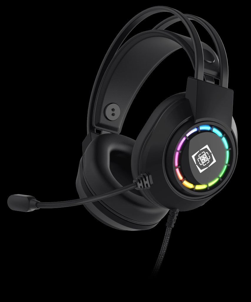 Deltaco Gaming DH220 USB Stereo Gaming Headset, RGB, Black #2